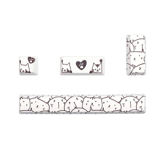 Zeiwohndc PBT OEM Profile Keycap Five-side Sublimation 4-Key Accessories for Cherry MX