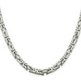 thumbnail image 2 of Primal Silver Sterling Silver 6mm Byzantine Chain, 2 of 4