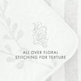 thumbnail image 4 of Noble Linens Light Gray 3 Piece Sprouting Vines Stripe Reversible Microfiber Quilt Set, Twin / Twin XL, 4 of 8