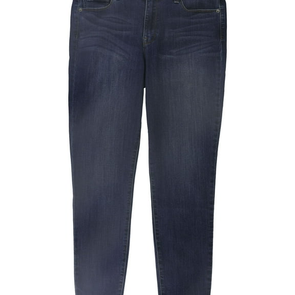 DSTLD Womens Solid Straight Leg Jeans, Blue, 33