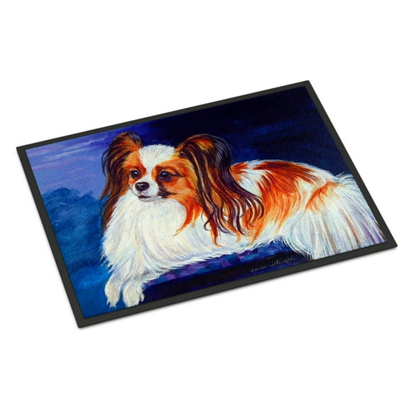 Carolines Treasures 7127MAT Papillon Doormat 18x27 27"L x 18"W multicolor