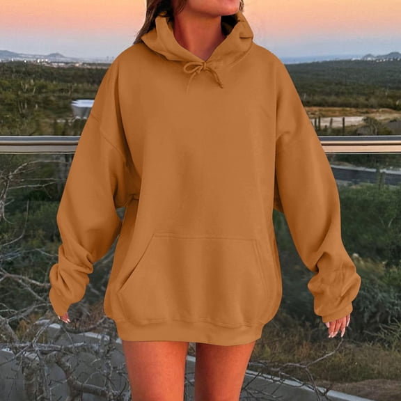 BODOAO Hoodies for Women Oversized Sweatshirts Fall Fashion Outfits 2025 Casual Sweaters Tops Fleece Workout Winter Clothes Pullover Long Sleeve Winter Fall Outfits Fashion Y2K Clothes with Pocket