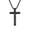 Black with Chain, variant on HIJONES Stainless Steel Cubic Zirconia Cross Pendant Necklace for Women Men Hip Hop Link Chain Jewelry Gold
