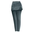 thumbnail image 5 of ZhiZhuang Skorts for Woman with Leggings Women's Cotton Comfort High Waisted Leggings with Mini Skirt, 5 of 5
