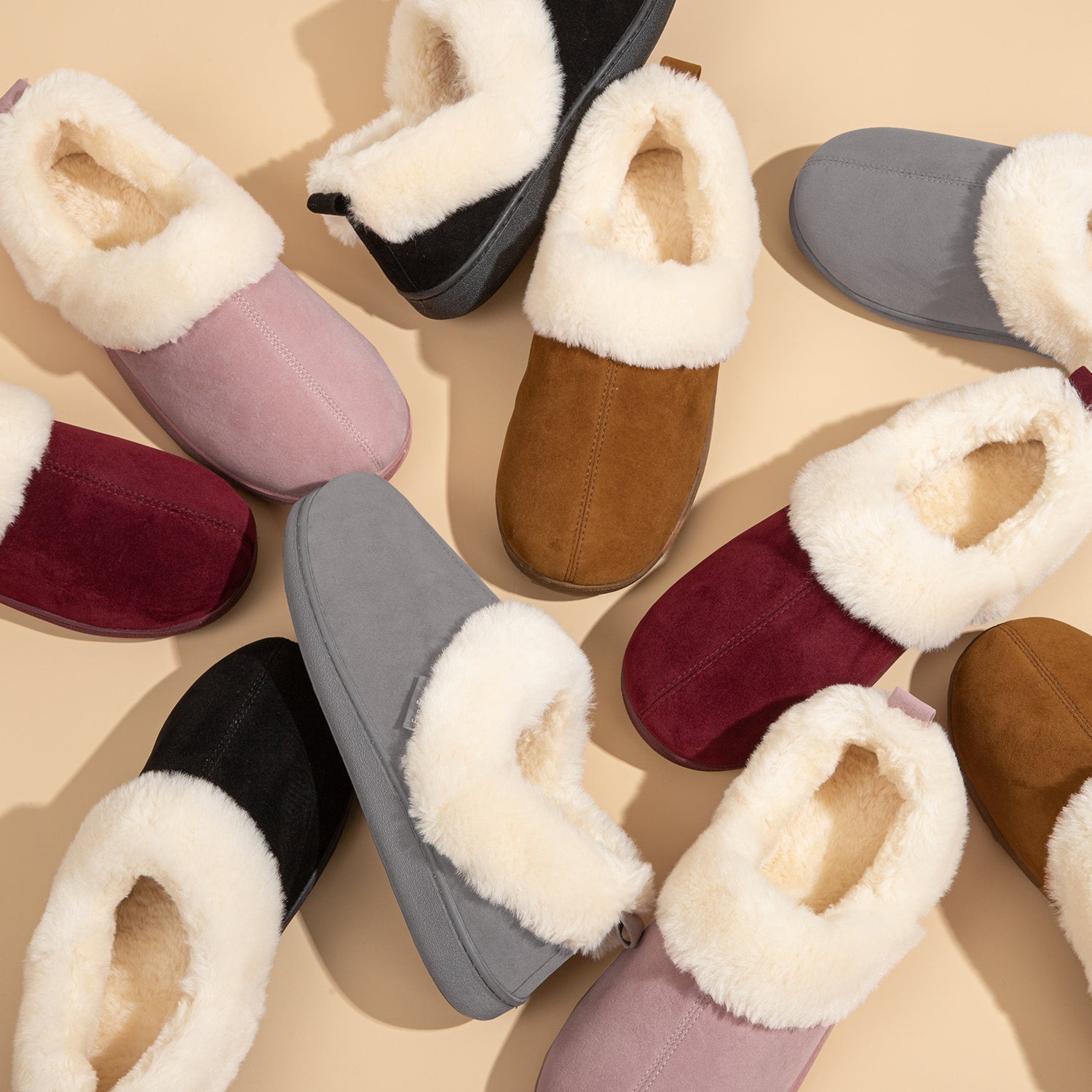 FamilyFairy Women's Microsuede Bootie Slippers with Memory Foam photo 6