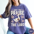 thumbnail image 4 of Off to Praise the Lord T-Shirt, Bible Verse Christian Tee, Faith Goose Shirt, Trendy Church Shirt, Christianity Graphic Tee, 4 of 5