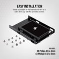 thumbnail image 4 of Soporte de montaje SSD Corsair Dual con compartimiento de disco interno de 3,5 pulgadas, 4 of 6