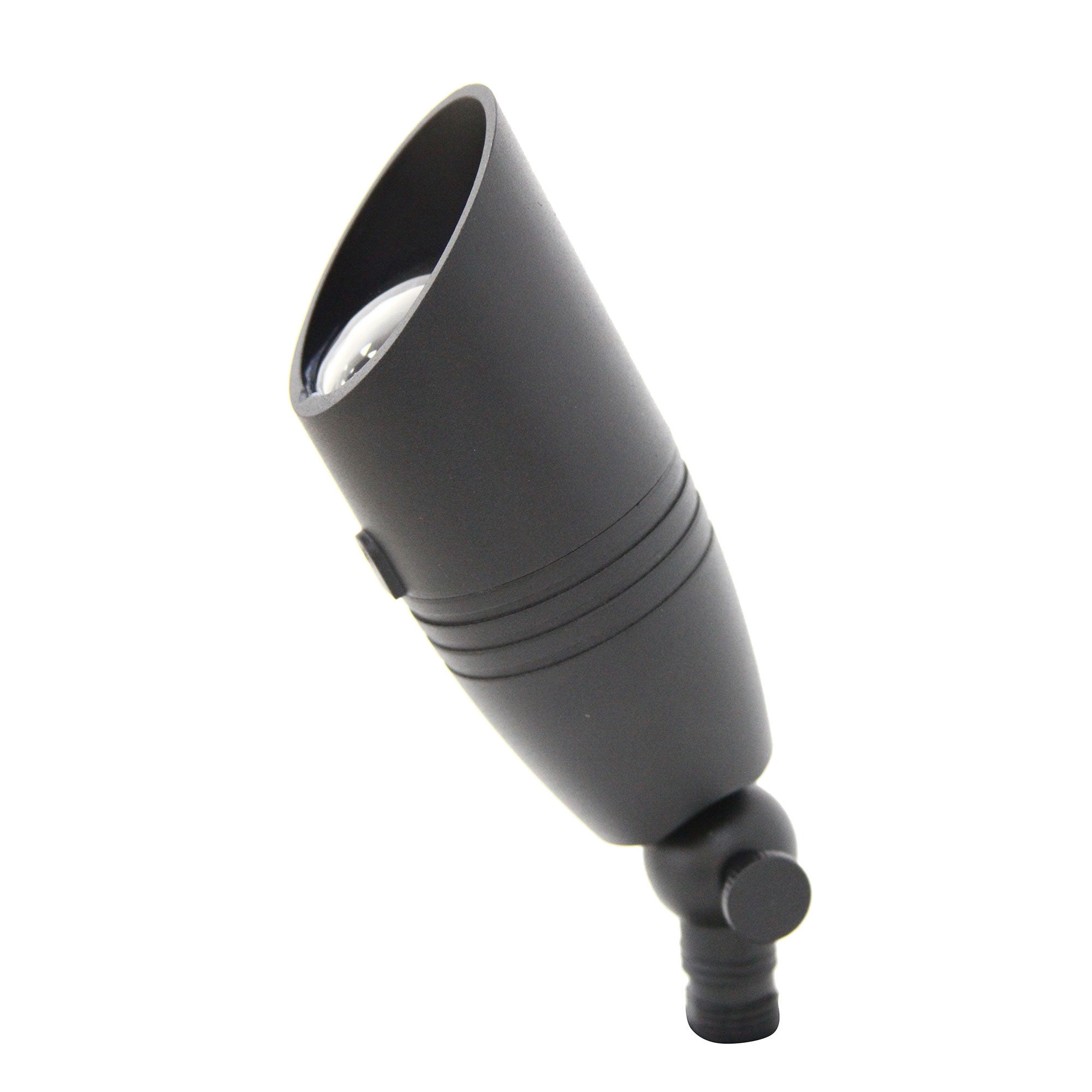 LNC 6W Solid Bronze LED Outdoor Spotlight 2700K Warm White 490 Lumens for Low Voltage Landscape Lighting of Yard, Lawn, Garden, Patio, Trees & House