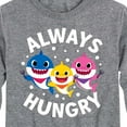 thumbnail image 3 of Baby Shark - Always Hungry - Toddler And Youth Long Sleeve Graphic T-Shirt, 3 of 6