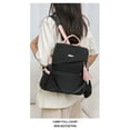 thumbnail image 5 of REMANLAND Women's Black and Pink Backpack Purse with Tassel, Top Handle, Detachable Shoulder Strap and Side Pockets, 5 of 10