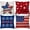 Red, variant on 4th of July Decorations Pillow Covers 18x18 Set of 4 America Flag Stars and Stripes God Bless America Throw Pillow Covers Patriotic Pillows Memorial Day Decor Cushion Case