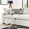 thumbnail image 5 of Modway Commix 4-Seater Upholstered Boucle Fabric Sectional Sofa in Ivory, 5 of 5
