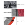 thumbnail image 6 of Little Donkey Andy Men's Waterproof Long Hooded Rain Jacket Outdoor Breathable Rain Shell for Hiking,Golf,Travel Watermelon Red Size L, 6 of 7