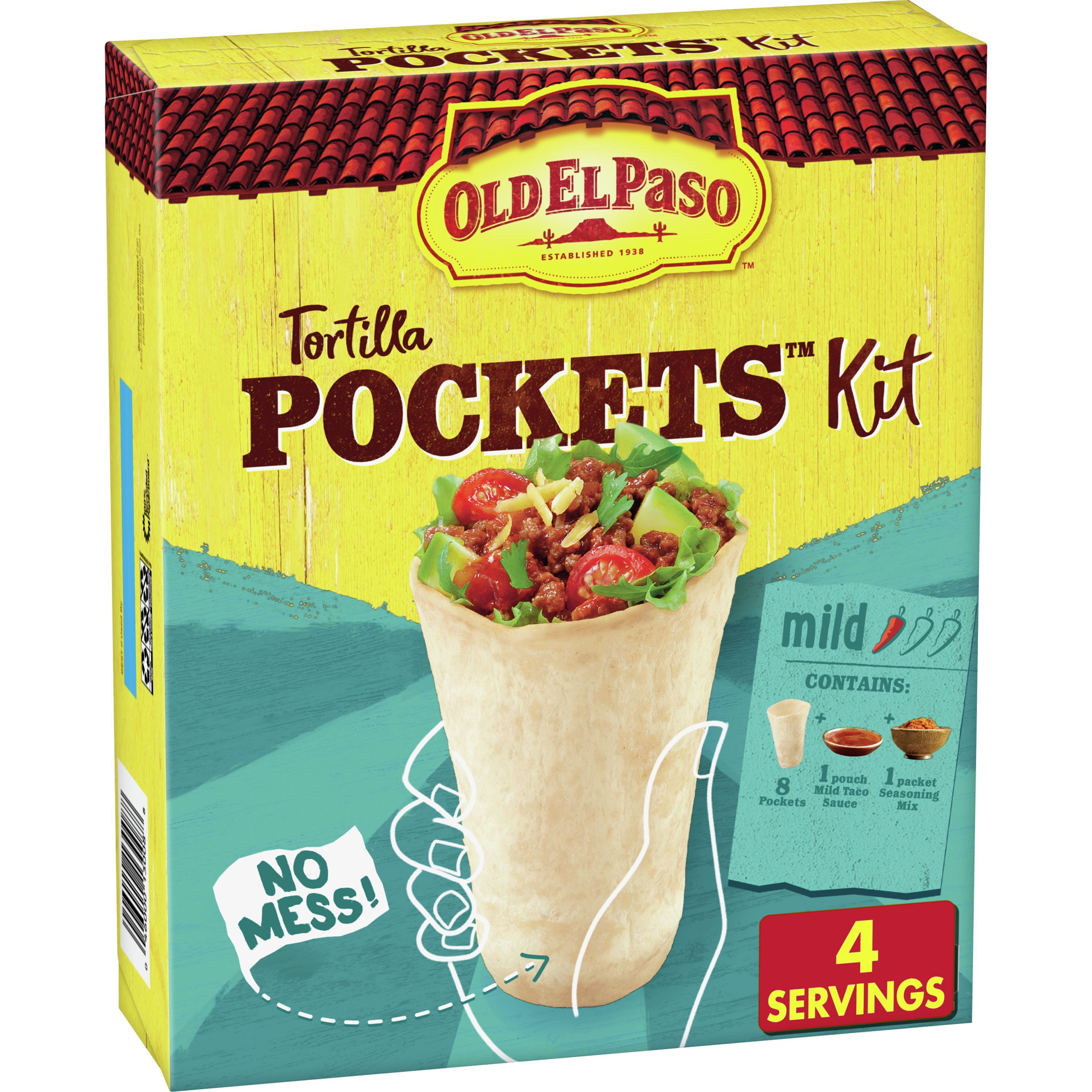 Old El Paso Tortilla Pockets Taco Kit, 8 Pockets 12.4 oz