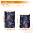 thumbnail image 6 of Yayeee Flameless Candles with Remote Flickering Battery Operated Multi Color Changing, Red and Blue Fireworks Pattern, 6 of 7