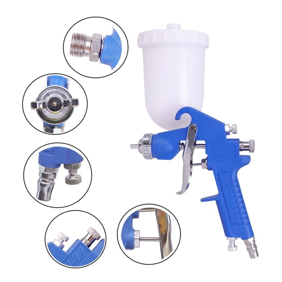 Spray Guns W-71 Pneumatic Paint Spray Gun Tool 1.5mm Painting Cars Aerograph Tool Spray Gun ,Versatile applications