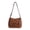 Brown, variant on Crossbody Bags for Women Soft Leather Purses and Handbags Multi Pocket Large Capacity Casual Shoulder Bag Handbag for Travel Work, Gifts for Female, Mother (Black)