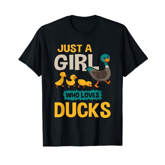 Just A Girl Who Loves Ducks - Funny Duck Lover Gift T-Shirt