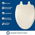 thumbnail image 2 of Bemis 19170PLE4 000 FCE4 Alesio Elongated Enameled Wood Toilet Seat, White, 2 of 9