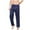 Dark Blue, variant on hotojiny Men's Satin Silk Pajama Pant Lounge Elastic Waist Long Pj Bottoms Soft Comfy Wide Leg Fall Pants Sleepwear