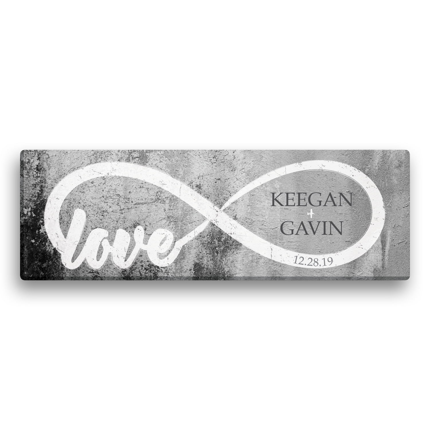Personalized Infinite Love Canvas Print