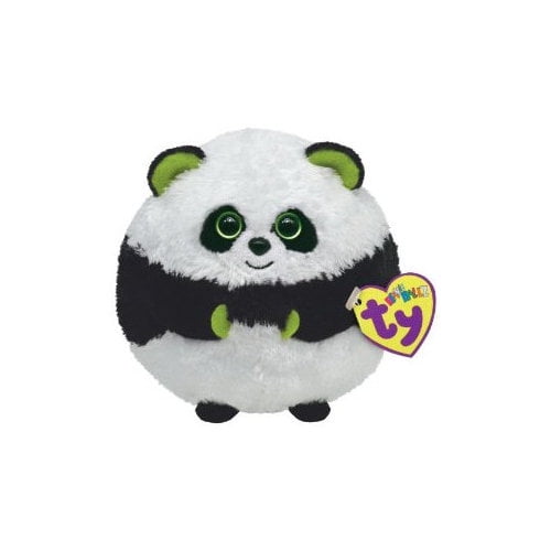 Ty Beanie Ballz Bonsai Panda Bear 5" Large Stuffed Animal Birthday March 5 2011 for sale online 