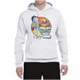 thumbnail image 2 of Wild Bobby, Betty Boop Endless Summer Beach the Dog Betty Boop Unisex Hoodie Sweatshirt, White, Medium, 2 of 5