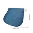 thumbnail image 4 of Wosthever El embarazo debe tener el primer trimestre, pantalones de maternidad cómodos, extensores de botones para pantalones, agujeros y Tela de costura y artesanía azul, 4 of 6