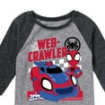 thumbnail image 3 of Marvel Spider-Man And His Amazing Friends - Web Crawler - Toddler And Youth Raglan, 3 of 5