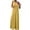 Gold, variant on Sakmal Maxi Womens Dresses Summer Crew Neck Gold Sleeveless Solid Pleated Flowy One Shoulder Sundress