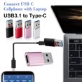 thumbnail image 1 of Gwong Electrónica Adaptador de convertidor de metal masculino de tipo C a USB3.1 para USB3.1 para teléfono móvil, 1 of 7