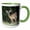 Green/White, variant on 3drose, White-tailed Deer, Buck, Hill Country, Texas - Na02 Rnu0312 - Rolf Nussbaumer, 11oz Two-tone Green Mug
