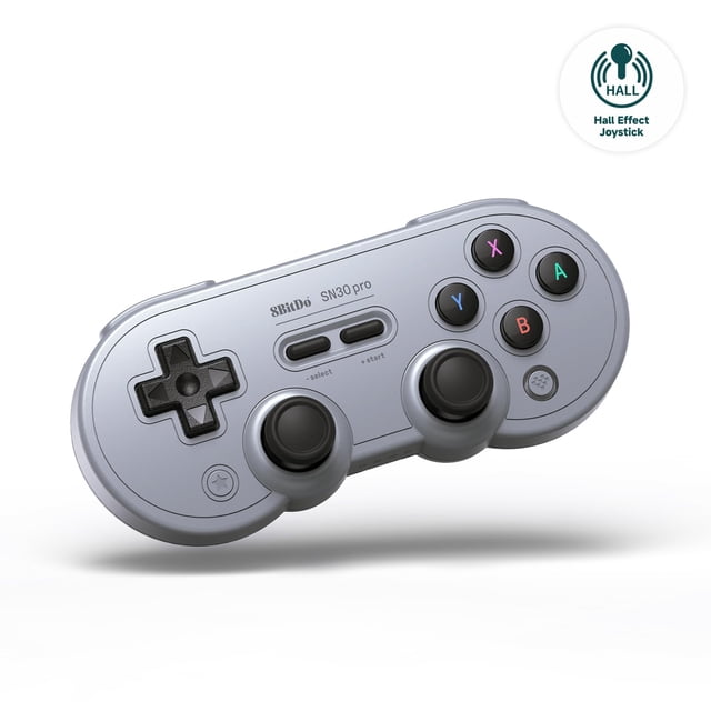 Controlador Bluetooth 8BitDo SN30 Pro Hall Effect gris