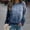 Blue, variant on Azrian Deals Oversize Sweatshirt for Womens,Plus Size Hoodies Fall and Winter Women's Casual Print Sweatshirts Thermal Crewneck Long Sleeve T-Shirts on Sale