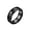 Black, variant on Unisex Tungsten Steel Simple Personality 8MM Matte Brushed Cross Signet Amulet Crucifix Ring Statement Band Black Size 7