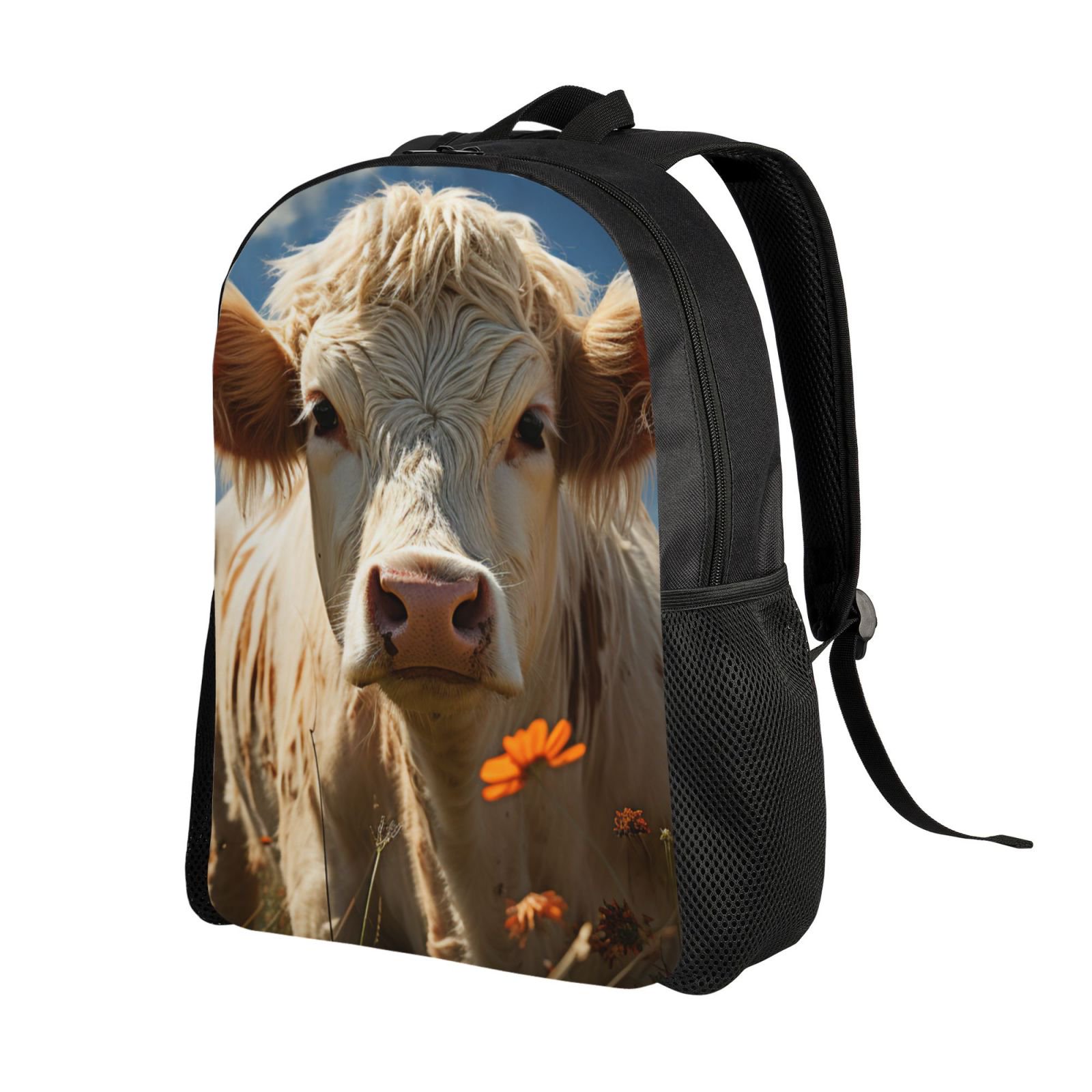 cow print jansport backpack Wrangler Mini fading. Cow Pattern Black and White