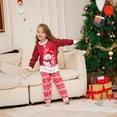 thumbnail image 4 of Europa y Estados Unidos invierno nuevo algodón de imitación Navidad traje padre-hijo muñeco de nieve pijamas navideños ropa para el hogar, 4 of 5