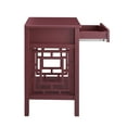 thumbnail image 3 of Linon Williams Single Drawer End Table - Merlot, 3 of 9