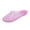 Pink Jelly Flat Sandals, variant on KIJBLAE Women Jelly Flat Sandals Summer Beach Garden Clog Slippers Ladies Jelly Shoes Non-Slip Indoor Outdoor Shoes White 41