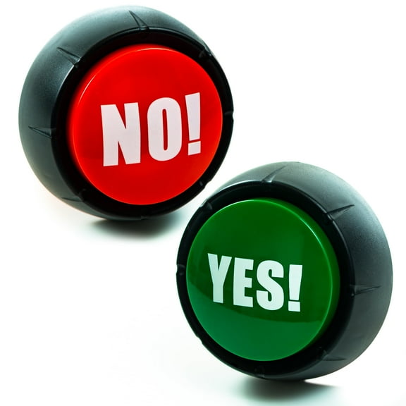 Granatan Yes and No Answer Buzzers Buttons Set of 2 for Game Show