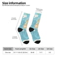 thumbnail image 2 of Vsdgher World Map With Animals 1 Crew Socks for Men & Women, Breathable Casual Athletic Ankle Socks, 2 of 6