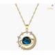 thumbnail image 3 of Zafiro Chapado Collar Colgante Estrella Luna Collar Cielo Estrellado Collar Colgante Mujeres y Niñas Regalos, 3 of 8