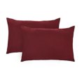 thumbnail image 4 of PiccoCasa 2 Pack Soft Microfiber Pillow Case, 14" x 20", Burgundy Envelope Closure, 4 of 8