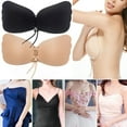 thumbnail image 2 of Women's Sexy Strapless Backless Padded Push Up Bra Invisible With Drawstrings, 2 of 6