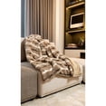 thumbnail image 3 of Luxe Faux faux Throw 50x60 Natural Sheepskin Classic Design, 3 of 5