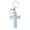 Blue, variant on Handmade Macrame Cross Keychain, Christian Car Decor Gifts for Men Women