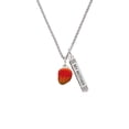 thumbnail image 2 of Delight Jewelry Silvertone 3-D Enamel Mango Silvertone Always My Mother Bar Charm Necklace, 23", 2 of 4