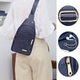 thumbnail image 2 of Qholemyo Backpack Crossbody Bags Sling Chest Bag With Earphone Hole For Hiking Camping Outdoor, 2 of 4