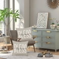 thumbnail image 2 of Bless This Home Quotes Throw Pillow Covers Set of 2 Cotton Linen Personalized Throw Pillow Cases Blessing Family Housewarming Gifts Home Office Bay Window Decorative Square 18x18 Inch, 2 of 6