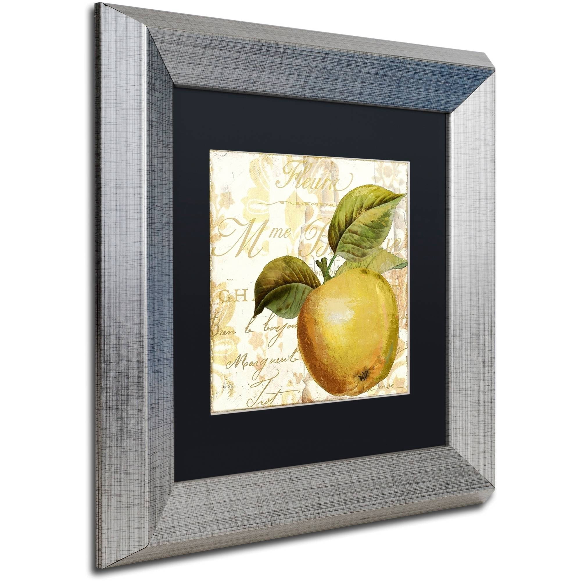 Trademark Fine Art "Cafe d?Or I" Canvas Art by Color Bakery Black Matte, Silver Frame